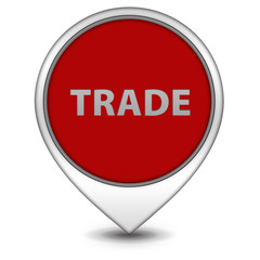 Trade pointer icon on white background