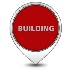 building pointer icon on white background