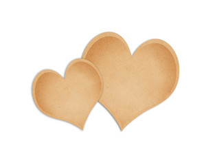 Craft paper hearts