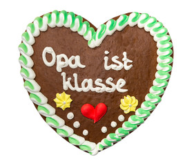 Gingerbread Heart Best Grandfather