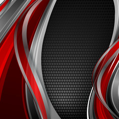 vector background with wavy lines