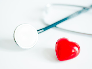 Herz mit Stethoskop