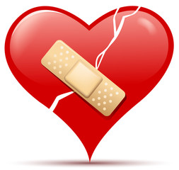 broken heart shape