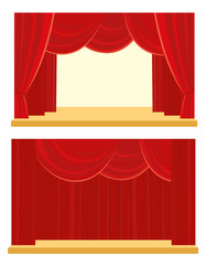 Theatre and cinema curtain
