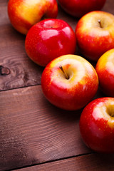 red ripe apples