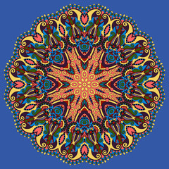 vintage circular pattern of arabesques