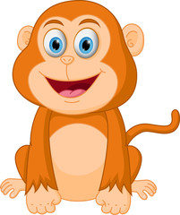 Cute monkey cartoon
