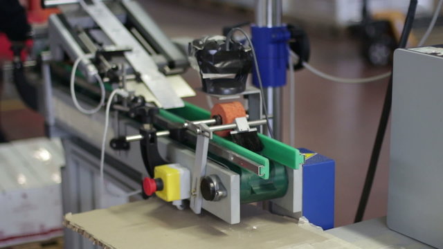 labelling in a factory