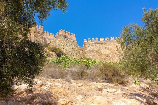 La Alcazaba and walls of the Cerro de San Cristobal, Almeria Spa