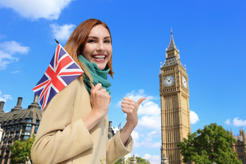 happy young travel woman