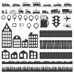 Fototapeta premium City Elements
