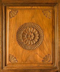 Rosette als Schnitzwerk