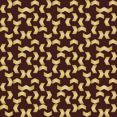 Geometric Seamless Vector Abstract Pattern with Golden Triangles