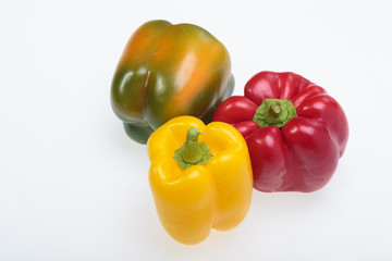 sweet pepper isolated on white background