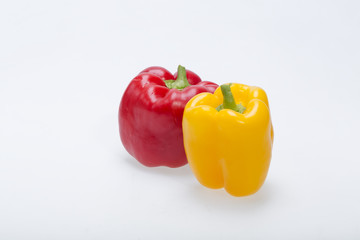 sweet pepper isolated on white background