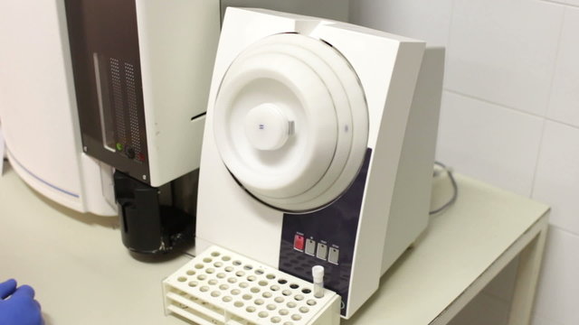 start instrument for complete blood count ( CBC)