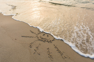 Sonnenuntergang am Strand auf Darss