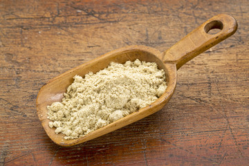 scoop of rice bran