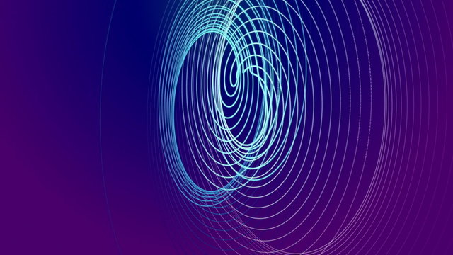 Fantastic particle animation &ndash; stripe object in slow motion &ndash; loop HD 1080p