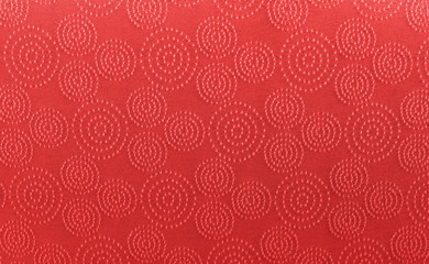 red art pattern linen fabric texture for background
