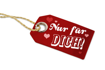 Anhänger mit Nur für Dich
