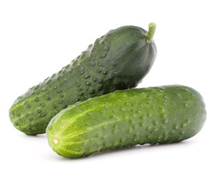 Cucumber vegetable  isolated on white background cutout