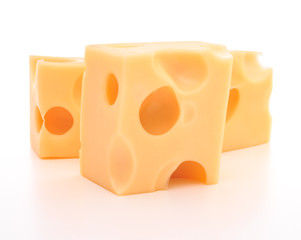 cheese isolated on white background cutout