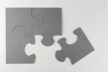 Puzzle piece background, solution idea, for a Question or job