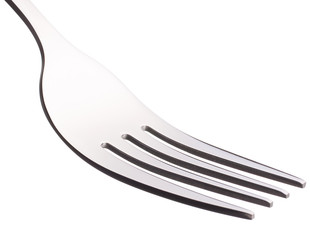 Fork isolated  on white background cutout