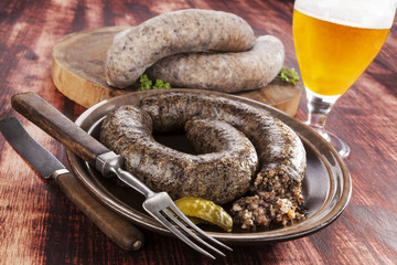 Blood sausage.