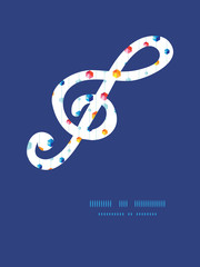 Vector abstract hanging jewels striped gclef musical silhouette