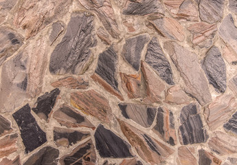 Stone floor plastered with cement for background