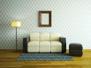 Interior room with sofa