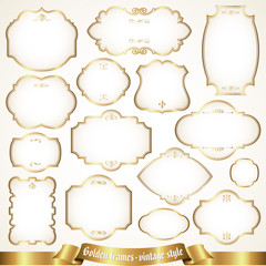 Golden frames - vintage style