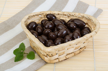 Almond in chocolate