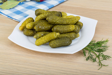 Marinated small cucumber