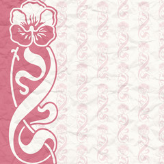 Vintage background for the invitation with flowers