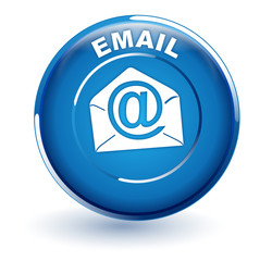 email sur bouton bleu