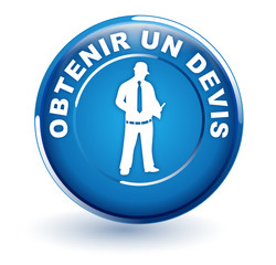 obtenir un devis sur bouton bleu