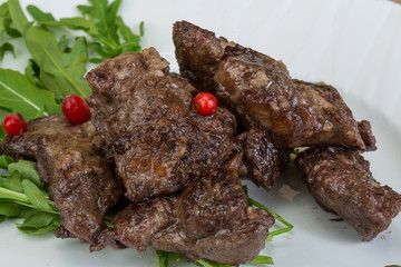 Roasted venison