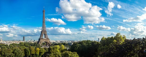 Foto op Aluminium Eiffeltoren in Parijs, Frankrijk © Sergii Figurnyi