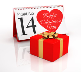 Valentine's Day Calendar and Gift Box