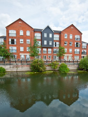 Row of Typical English Terraced Houses