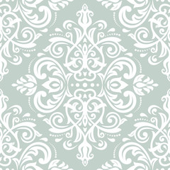 Damask Seamless Vector Pattern. Orient Background
