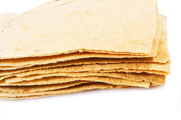 pane sardo su sfondo bianco