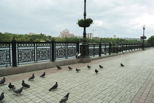 Bridge on the Kalmius river