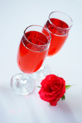 two glasses of wine
