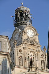 Fototapeta na wymiar Holy Cross church in Nantes France