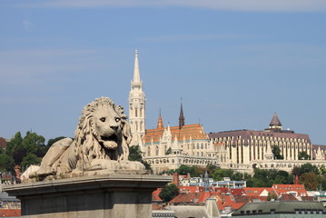 Fototapeta na wymiar Urban scenic in Budapest, Hungary