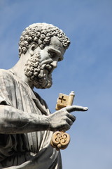 Fototapeta premium Pomnik Świętego Piotra Apostoła w Rzymie, Włochy